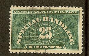 Scott #QE4, 25c Special Handling, Fine Centering, Used
