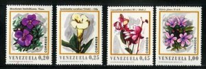 Venezuela MNH 964-7 Flowers 1970 SCV 4.00