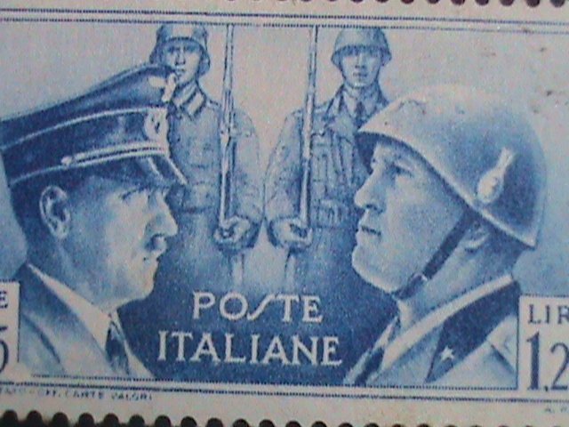 ​ITALY 1941 SC#418  81 YEARS OLD-HITLER & MUSSOLINI MINT STAMP-VERY FINE