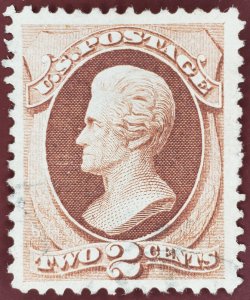 United States, Scott #135, VF-XF used, faint ironed-out diagonal crease UL