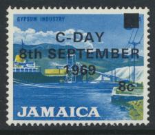 Jamaica SG 285 MNH  SC# 284  Decimal Currency OPT see details