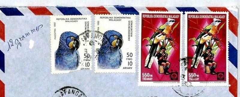 MADAGASCAR Cover LEPROSERIE Missionary Air Mail MIVA 1994 CM36