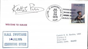HMS SWIFTSURE 14 July 1976 PM Groton CT Submarine Base Branch