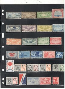 US AIRMAIL COLLECTION ALL MINT