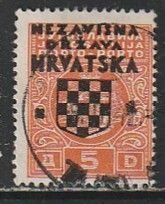 1941 Croatia - Sc J4 - used VF - 1 single - Yugoslavia overprinted