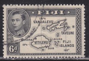 Fiji 135 Map of the Islands 1940