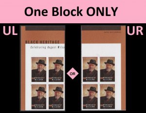 US 5555 Black Heritage August Wilson forever corner block MNH 2021 