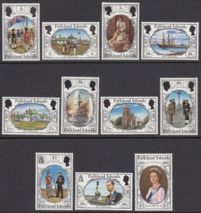 Falkland Islands 360-70 Sesquicentennial mnh