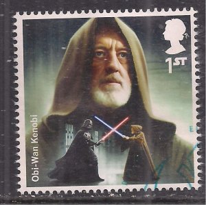 GB 2015 QE2 1st Star Wars Obi Wan Kenobi Ex Fdc SG 3760 ( A160 )