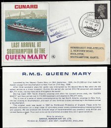 #7 LOT   GREAT BRITAIN  R. M. S. QUEEN MARY WITH WRITE UP