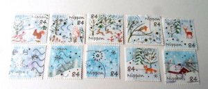 Japan set 4461a-j Winter Scenes