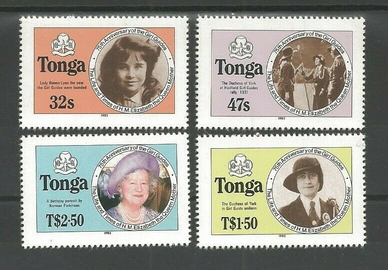 1985 Tonga Girl Guides 75th anniversary Type 'B' 