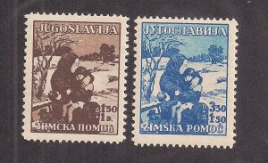 YUGOSLAVIA SC# B46-47   FVF/MNH   1935