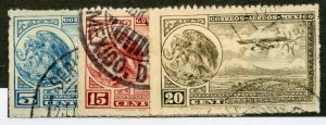 Mexico, Scott #C20,22,23, Used