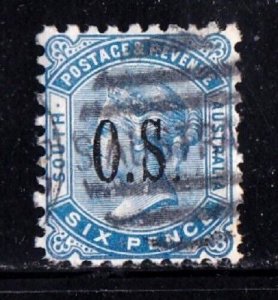 South Australia stamp #o60, used, CV $2.50