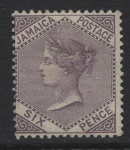 Jamacia - Scott 51 - QV Head -1909 - MVLH -  Single  6p Stamp