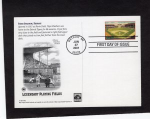 UX366 Tiger Stadium, FDC PCS