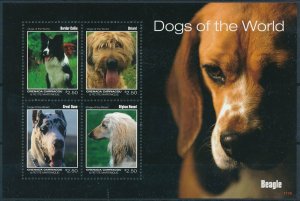 [109221] Carriacou & Petite Martinique 2011 Dogs Great Dane Mini sheet MNH