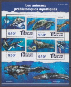 2015 Togo 6998-7001KL Dinosaurs 15,00 €