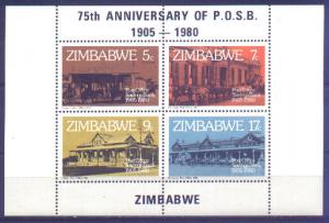 Zimbabwe #437a MNH S/Sheet