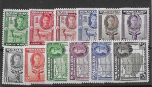 British Somaliland Sc #96-107 set of 12 NH VF