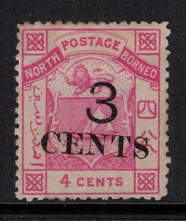 North Borneo 1886 SC 15 LH CV $130
