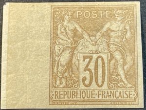 FRANCE # 73a--MINT/HINGED---IAI---SINGLE---BROWN---1876-78
