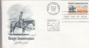 1961, Range Conservation, Art Master, FDC (E10946)