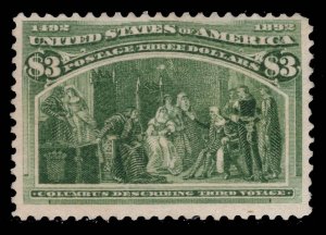 MOMEN: US STAMPS # 243 MINT OG LH $1,500 LOT #14654-7