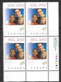 Canada #1857 MNH Plate Block.  Boys and Girls Clubs