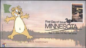 #4266 Minnesota Statehood C-Cubed FDC