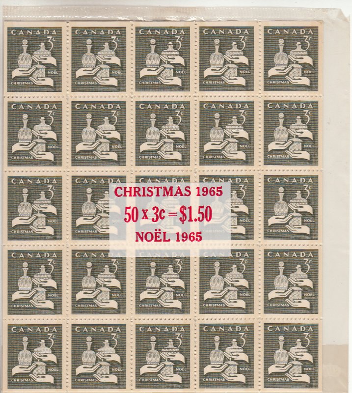 Canada 1965 MNH Sc #443q 3c Gifts from the Wise Men - Christmas