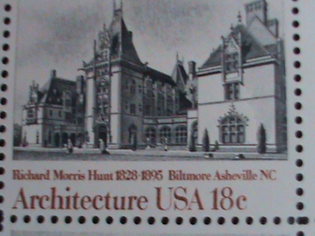 ​UNITED STATES -1980 SC#1941a AMERICAN ARCHITECTURE -MNH BLOCK OF 4 VERY FINE