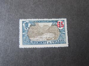 French Polynesia 1925 Sc 62 MH