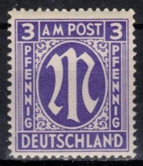 Germany - Allied Occupation - AMG - Scott 3N2b MNH (SP)