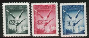 Yugsolvaia Scott B142-144 MNH** 1947 Semi-Postal set