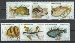 St-Thomas (Sao Tome)    548-53     (N**)     1979  Complet ($$)