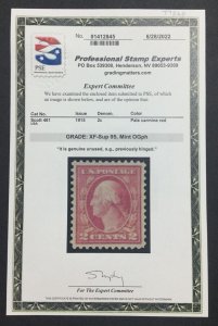 MOMEN: US STAMPS #461 MINT OG VVLH PSE GRADED CERT XF-SUP 95 LOT #77260