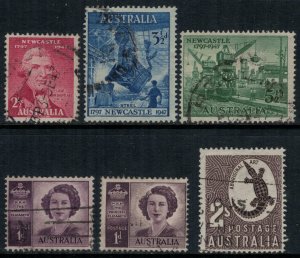 Australia #207-10,2,5  CV $3.55