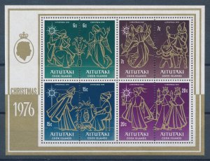 [116507] Aitutaki 1976 Christmas Souvenir Sheet MNH