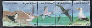 Norfolk Island Sc 565 1994 Sea Birds stamp strip mint NH