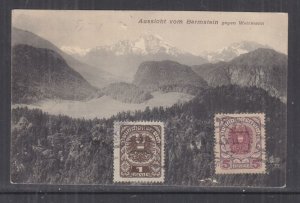 AUSTRIA, 1921 ppc. Barmstein, 1k. & 5k. to South Australia.