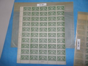 SC QE1 Full sheet 5 x 10 10cents