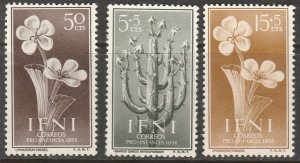 IFNI 78, B25-B26, CACTUS, FLOWERS. SHORT SET MINT, NH. VF. (826)