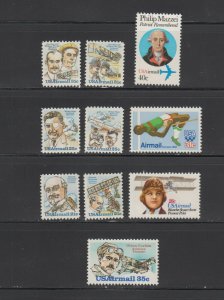 US,C91-92,C93-94,C95-96,C97,C98,C99,C100,,MNH VF, AIRMAIL,MINT NH 