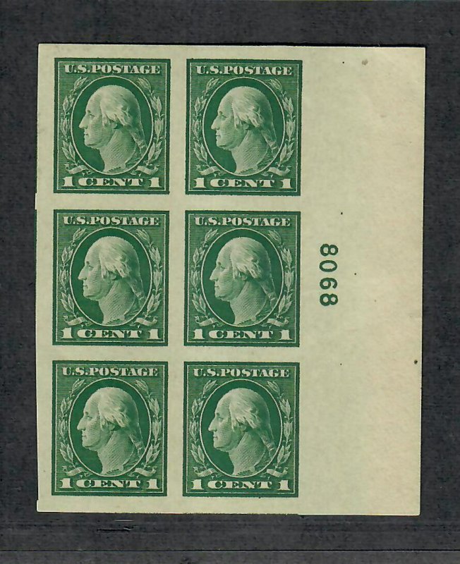 US Sc#481 M/NH/EF, Plate Block #8068, Cv. $45