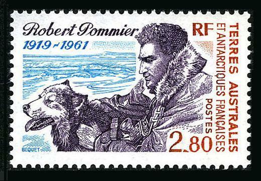 FSAT 198,MNH.Michel 321. Explorer Robert Pommier.1993.Dog.