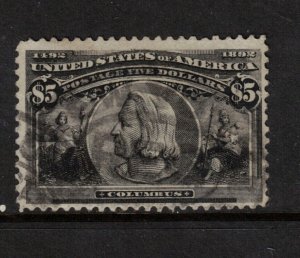 USA #245 Used Fine - Very Fine Rich Color With Ideal New York Cancel