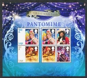 GREAT BRITAIN 2607 MNH CHRISTMAS 2008 PANTOMINE S/S