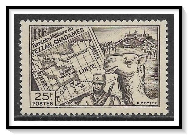 Fezzan-Ghadames #1N13 Map Soldier & Camel NG